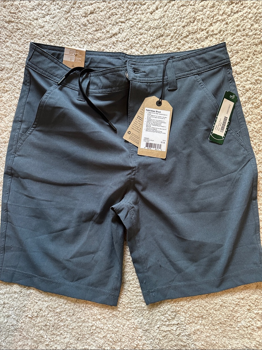 Prana Men's Blue Hybridizer Shorts